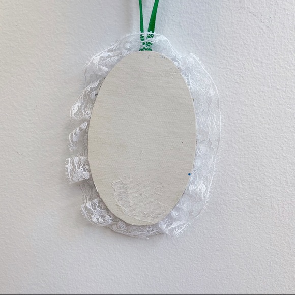 Mini Cross Stitch Red Cardinal NOEL Ornament - Picture 5 of 6